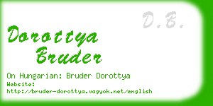 dorottya bruder business card